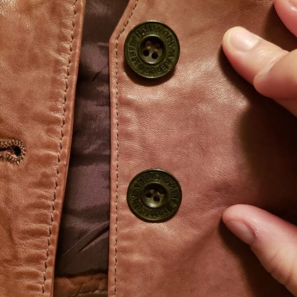 Leather vest brand new Abercrombie vintage look - Picture 2 of 4